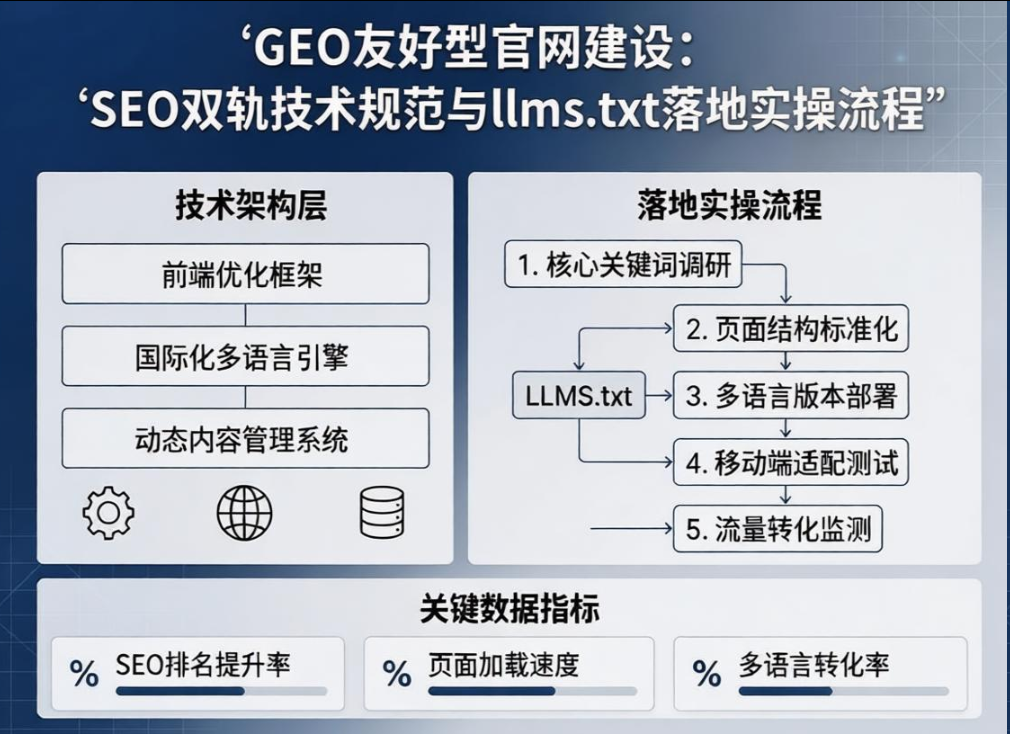 跨境电商独立站GEO友好型官网建设:SEO双轨技术规范与llms.txt落地实操