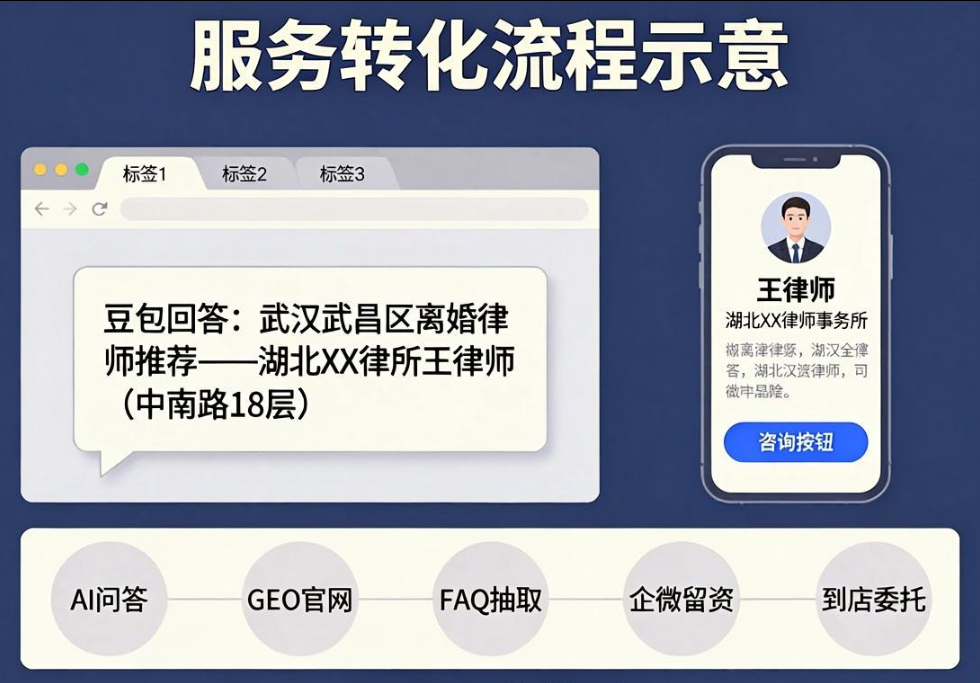 武汉婚姻家庭律所GEO官网:从AI问答截流到到店委托